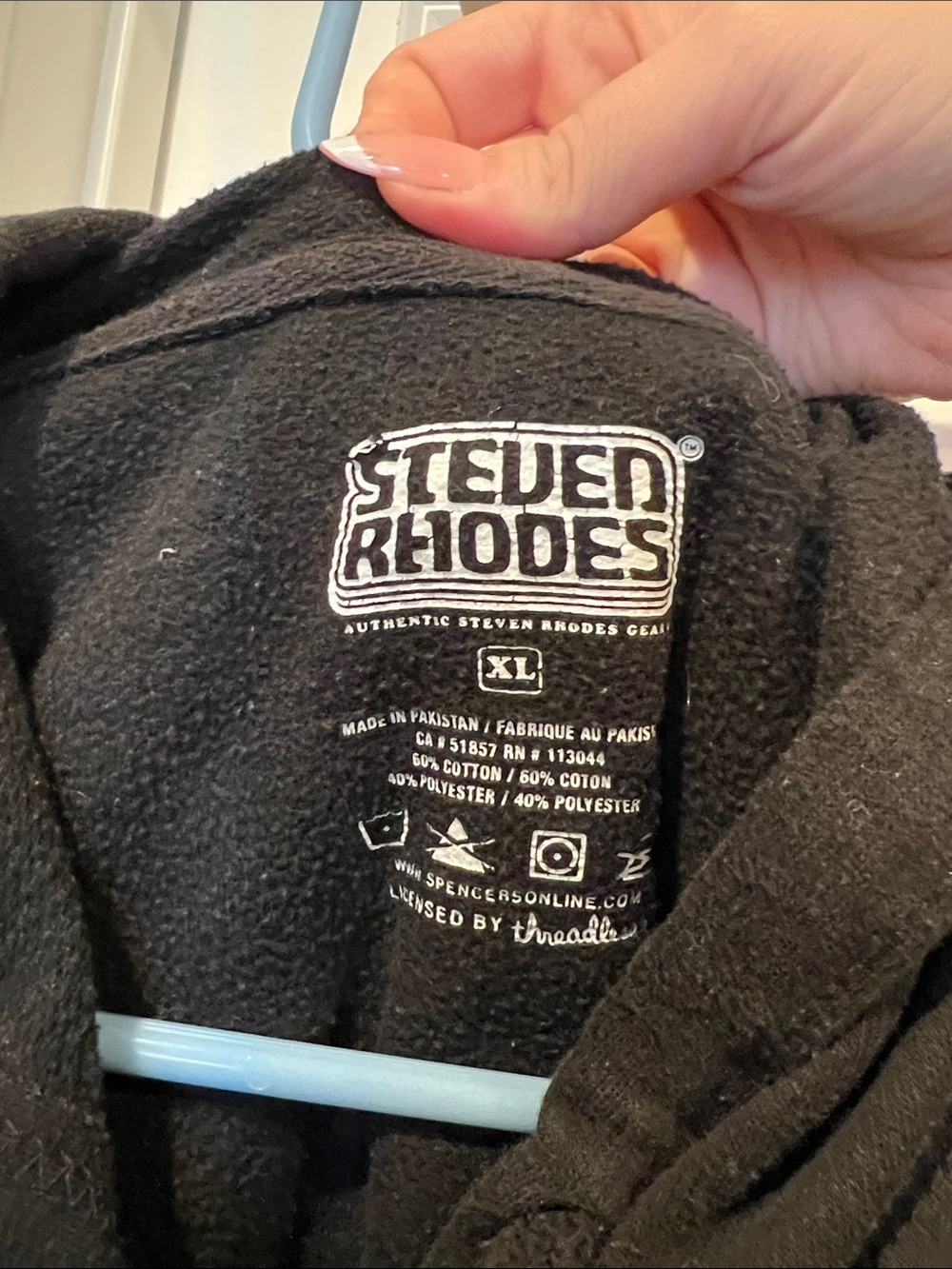 Let's Talk to Ghosts Black Hooded Sweatshirt - Picture 2 of 4